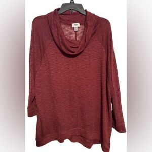 Old Navy Maroon Deep wine  Cowl Neck Sweater